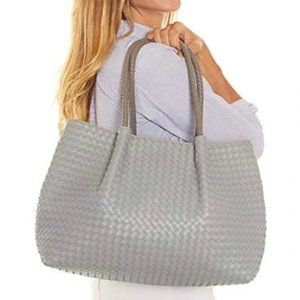 Lulu Dharma Napa Tote As seen on Oprah’s Favorite Things List Gray Vegan Leather